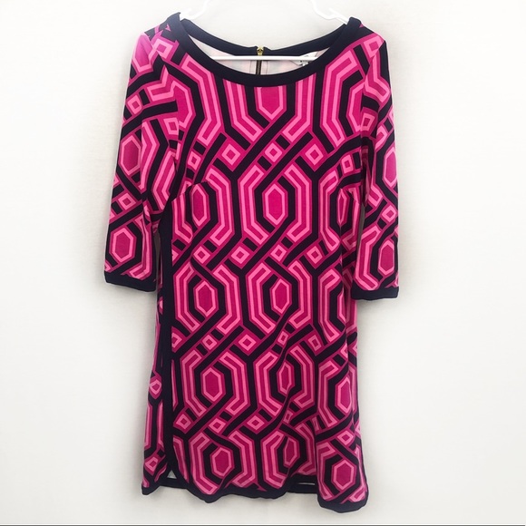 crown & ivy Dresses & Skirts - 5/$25 Crown & Ivy Pink and black midi dress
